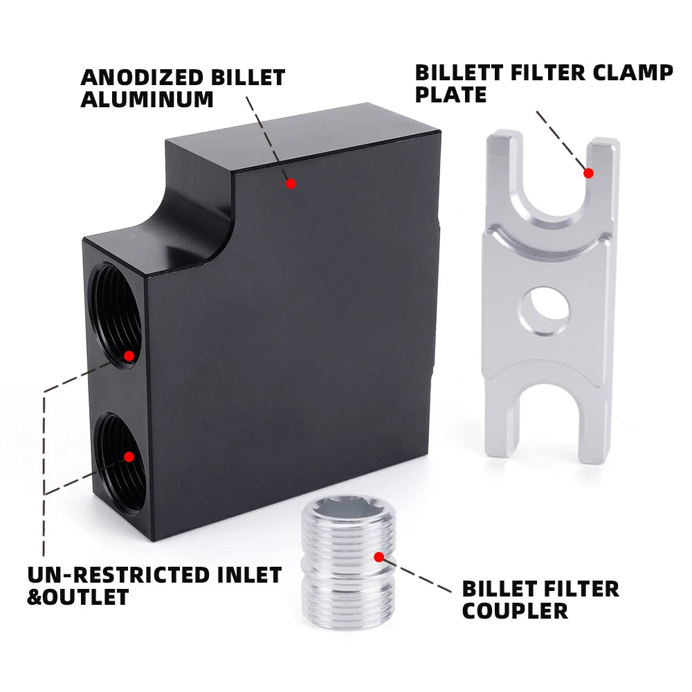 Free Shipping From US Thermal Bypass Valve Upgrade with Billet Filter Coupler for 2019+ 6.7L Cummins with 68RFE or Aisin AS69RC