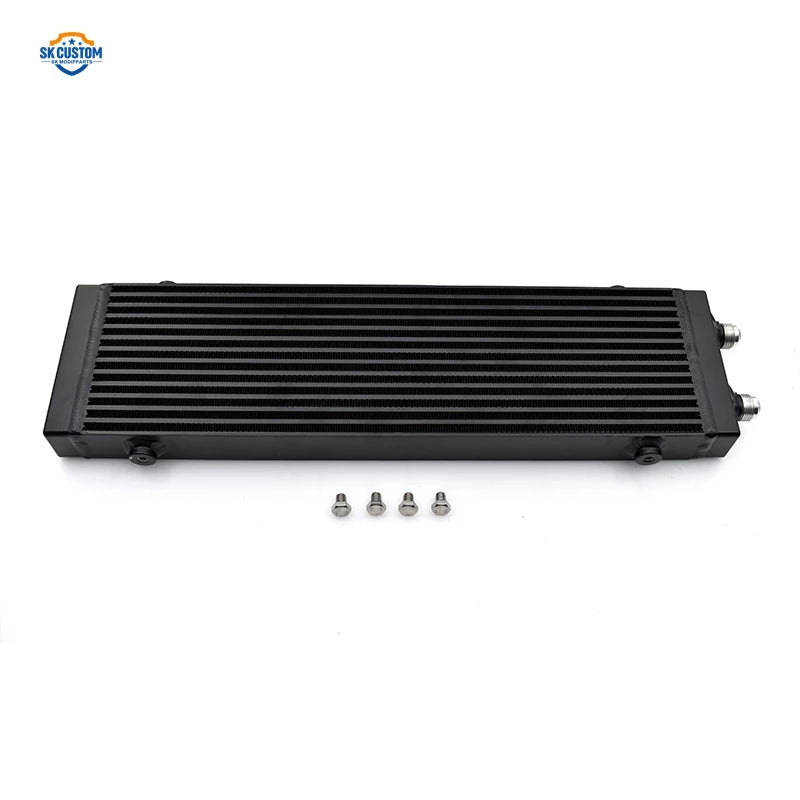 Universal Large Core 18.5X5.5X1.58 Inch Aluminum Dual Pass Bar and Plate Oil Cooler Heat Exchanger