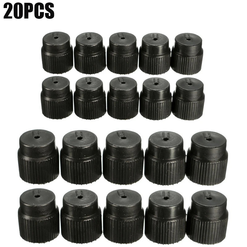 R134a 13mm & 16mm Air Conditioning Service AC System Charging Port Caps Car Charging Port AC System Caps Accessories