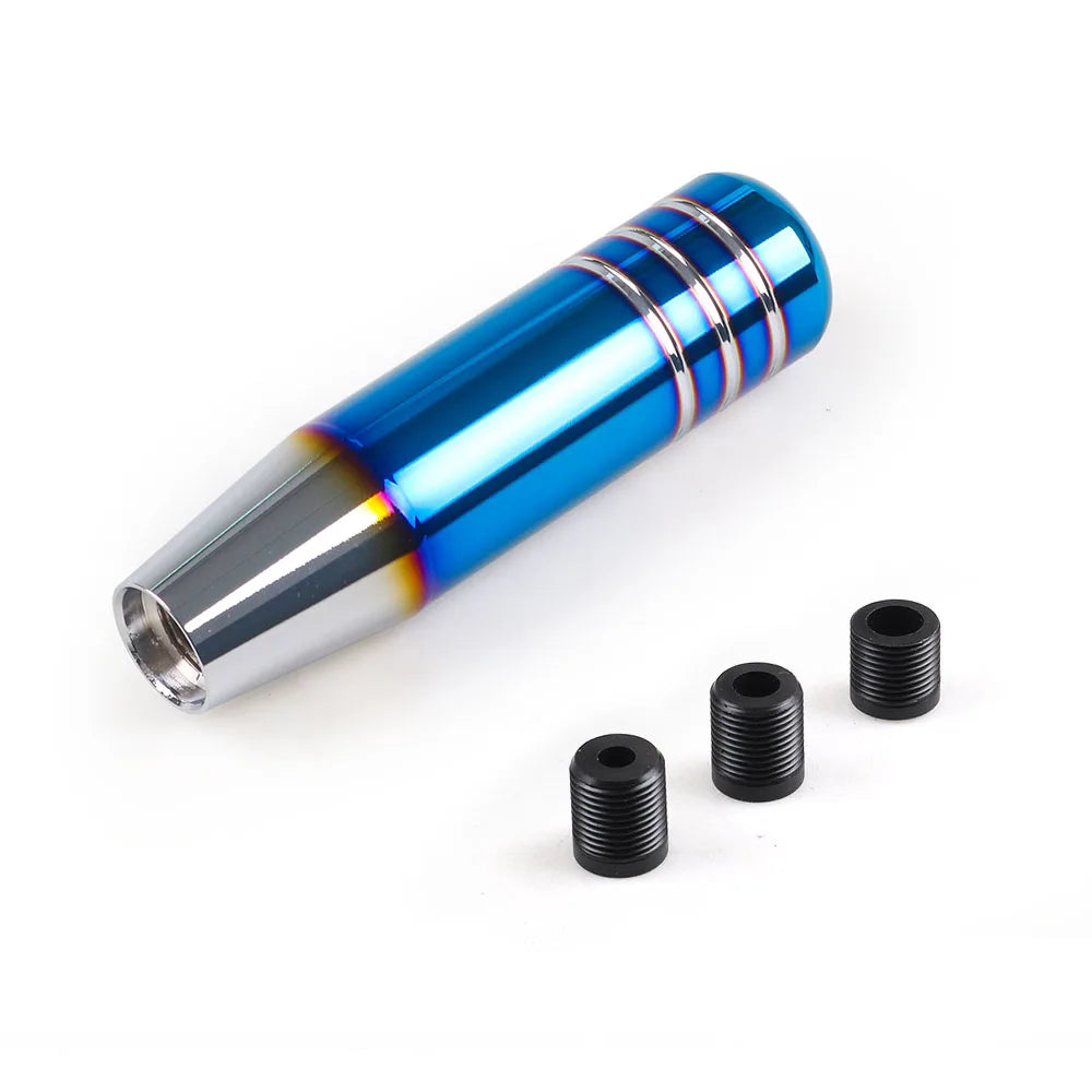 13CM Aluminum Gear Shift Knob Racing Car Universal Manual Transmission Shifter Lever Knob With three adapters