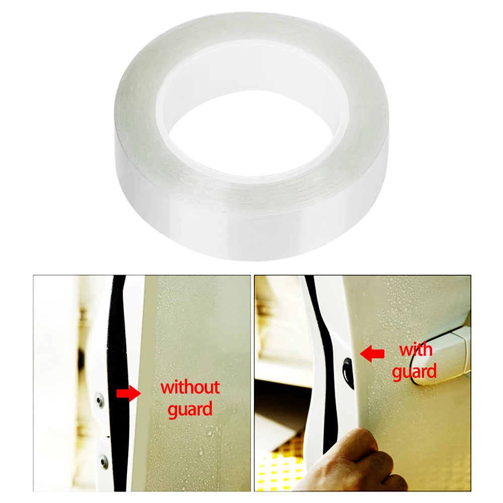 YOSOLO 1.5cmx5m Paint Protective Film Door Scratch Protector Anti-scratch Wrap Sticker Car Door Edges Guard Styling Mouldings