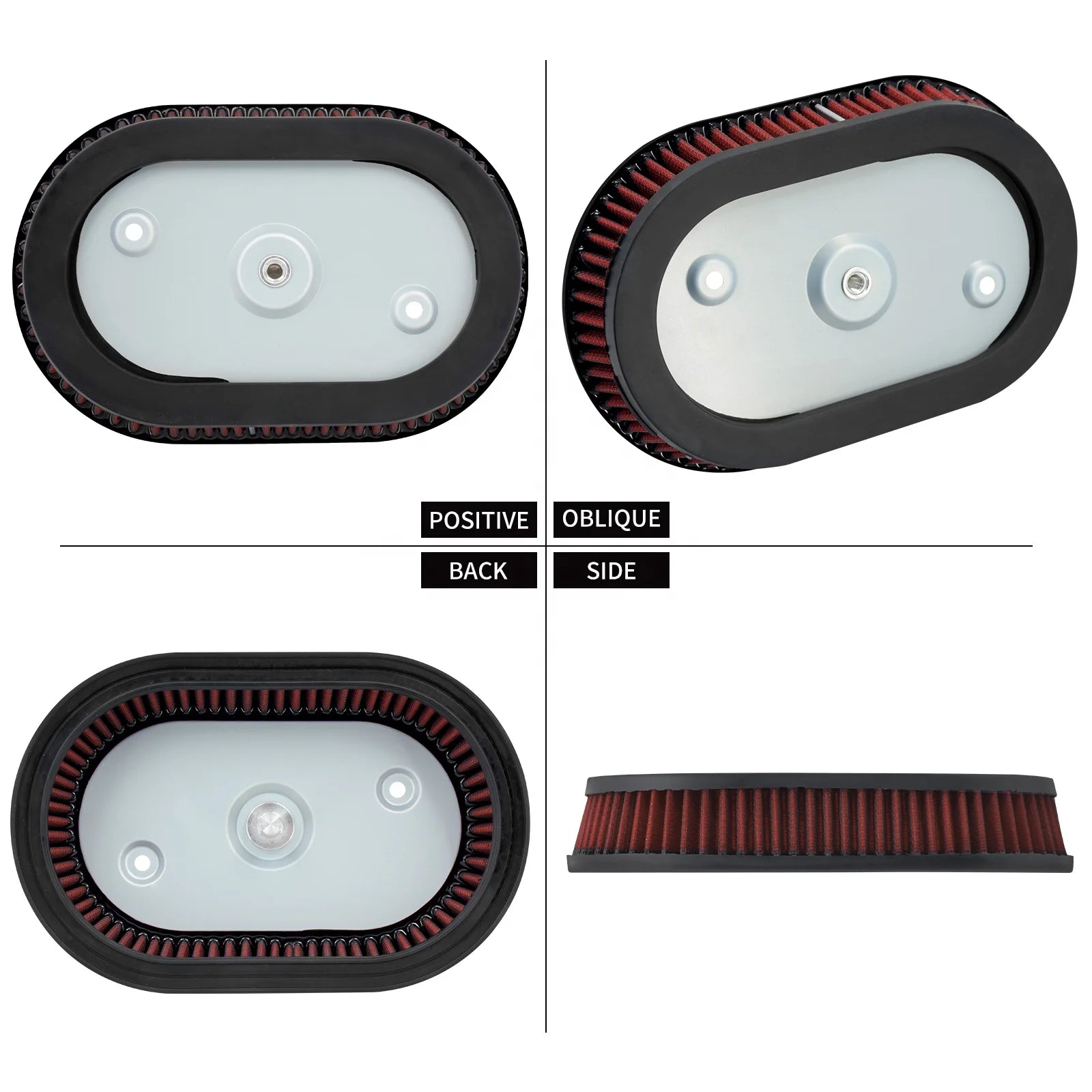 Motorcycle Air Filter Element Inner Replacement for Harley Touring FLHT FLHX FLHR 17-22 Softail FXBR FLHC FXBB 18-22