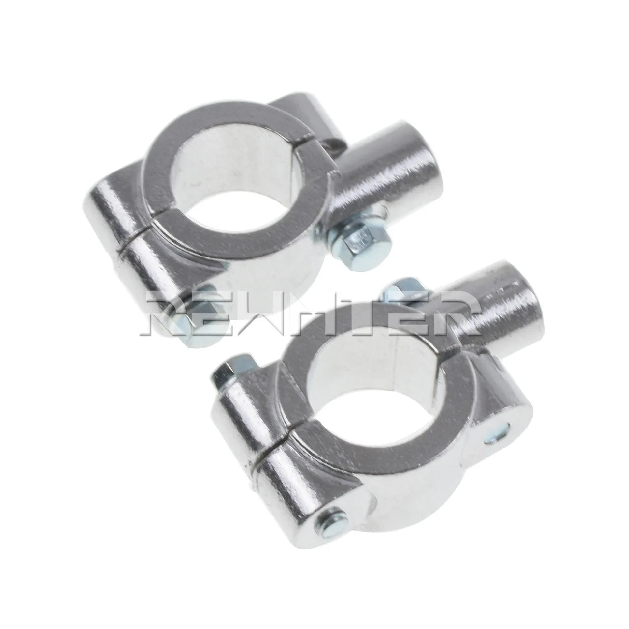 2PCS Black Silver Motorcycle Handlebar Mirror Mount Clamp Rear View Mirror Holder Bracket  22mm 10mm 8mm 10mm 25mm For Harley