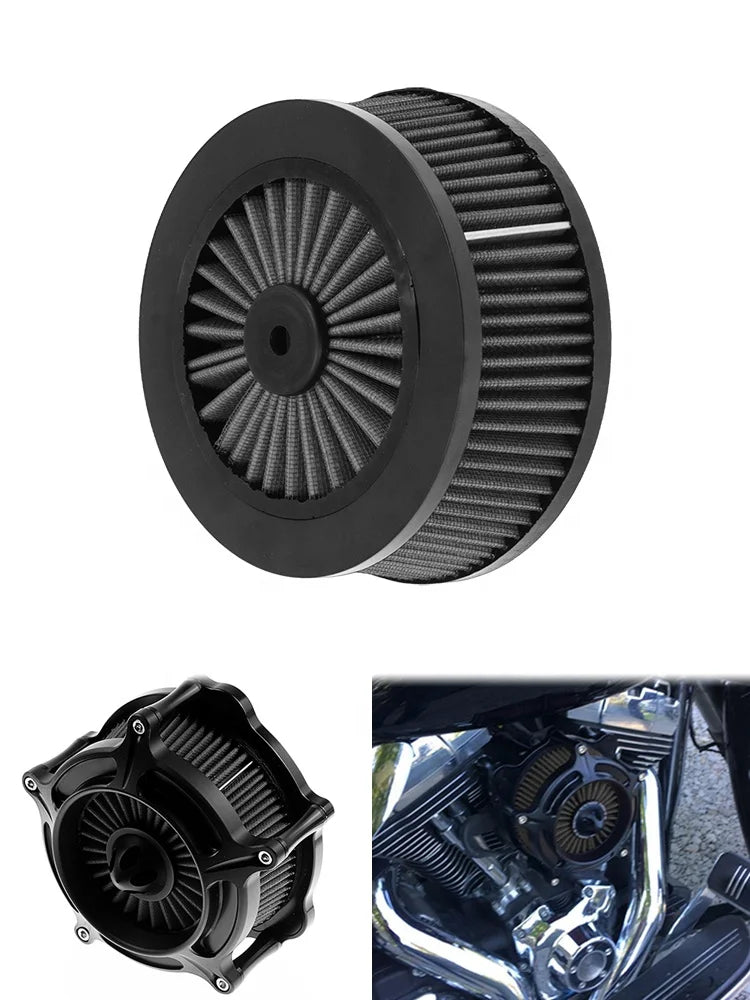 Air Cleaner Intake Filter Replacement Element Fit for Harley Touring Street Glide Softail Dyna Sportster XL 883 1200 48