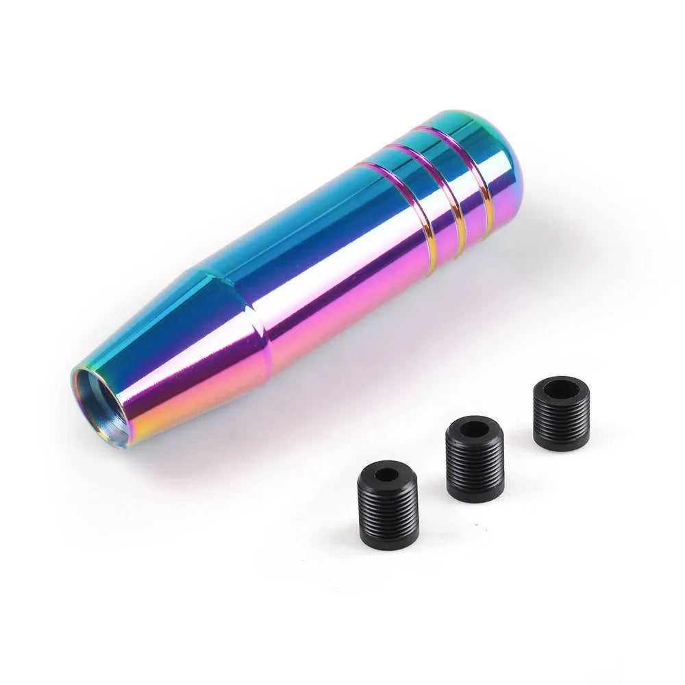 13CM Aluminum Gear Shift Knob Racing Car Universal Manual Transmission Shifter Lever Knob With three adapters