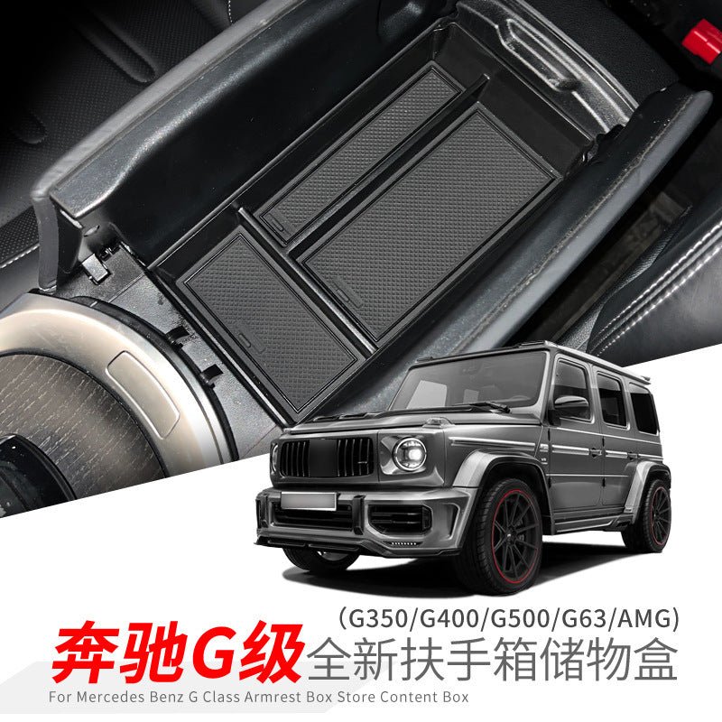 Suitable for 19-24 Mercedes-Benz G-Class Armrest Box Storage Box G500 G350 G63amg Modified Storage Box