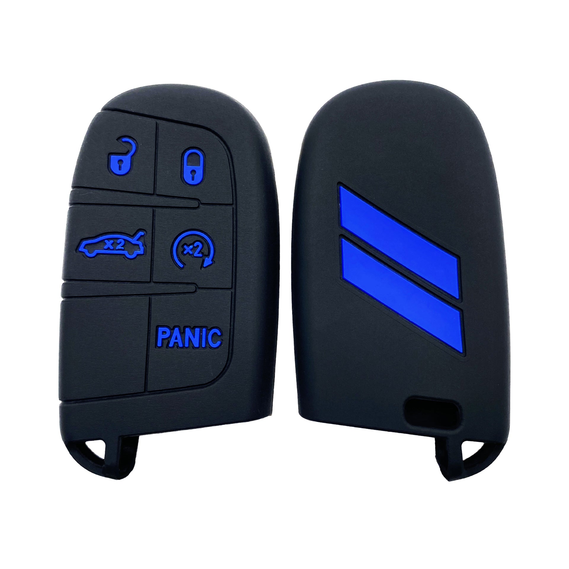 Suitable for Jeep Dodge Silicone Car Key Cover Exclusive Car Products Drop-proof Key Case Source in stock Cross-border