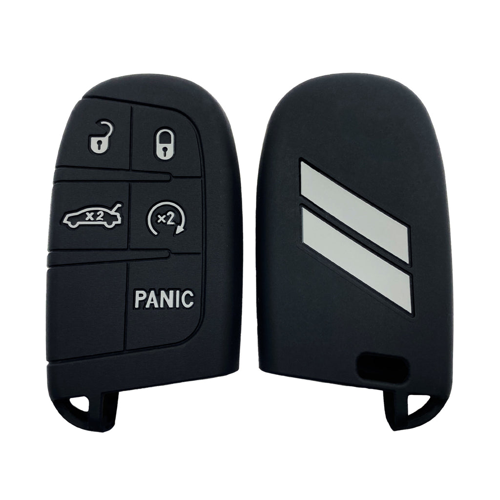 Suitable for Jeep Dodge Silicone Car Key Cover Exclusive Car Products Drop-proof Key Case Source in stock Cross-border