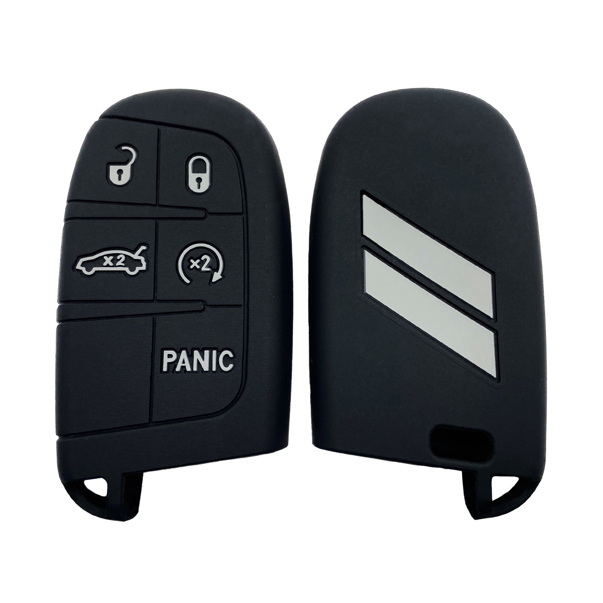 Suitable for Jeep Dodge Silicone Car Key Cover Exclusive Car Products Drop-proof Key Case Source in stock Cross-border