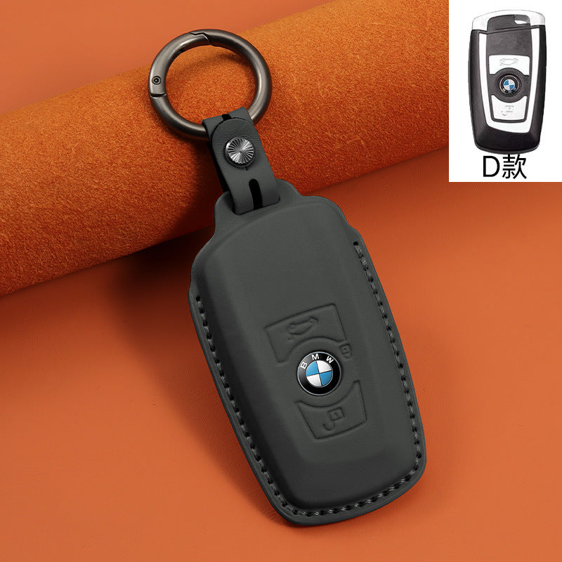 Applicable to 3 series first layer cowhide key bag 1 series i3 3 series 5 series 530 car x1 shell x3 5 series x5 blade ix3