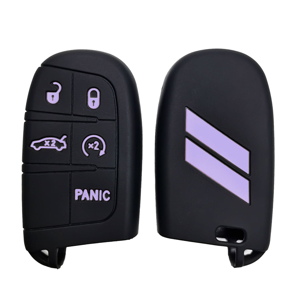 Suitable for Jeep Dodge Silicone Car Key Cover Exclusive Car Products Drop-proof Key Case Source in stock Cross-border