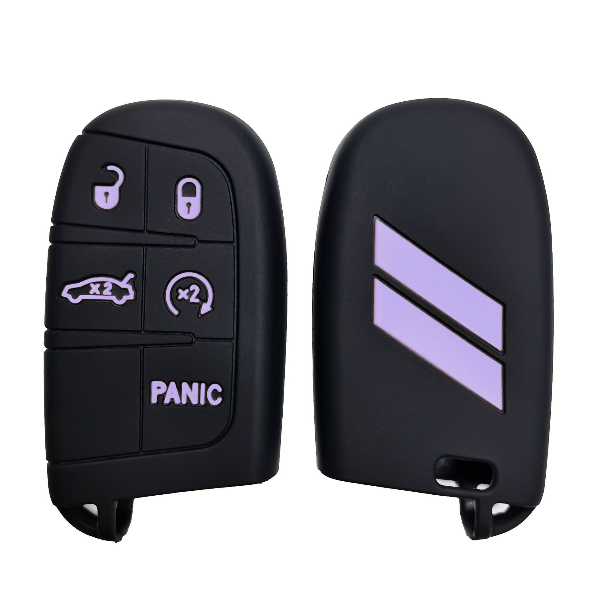 Suitable for Jeep Dodge Silicone Car Key Cover Exclusive Car Products Drop-proof Key Case Source in stock Cross-border