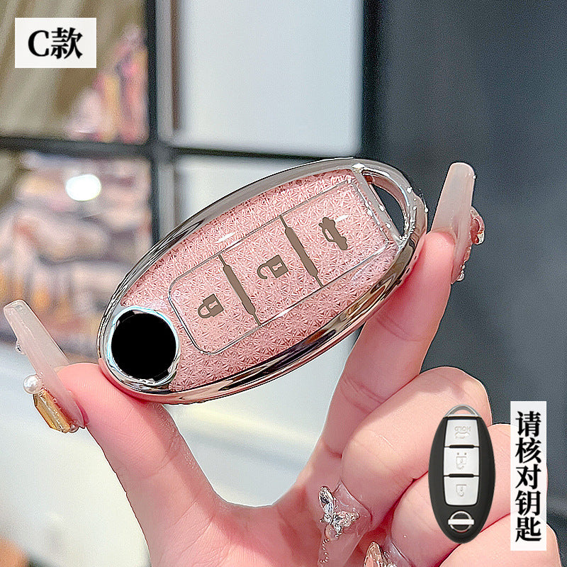 Suitable for Nissan Sylphy Key Set Classic 14 Generation Shell Teana Qashqai Qijun Tiida Jinke Loulan Car Buckle