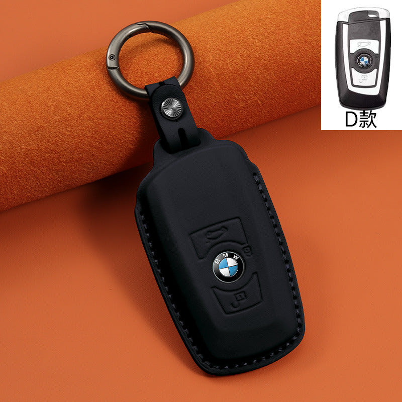 Applicable to 3 series first layer cowhide key bag 1 series i3 3 series 5 series 530 car x1 shell x3 5 series x5 blade ix3