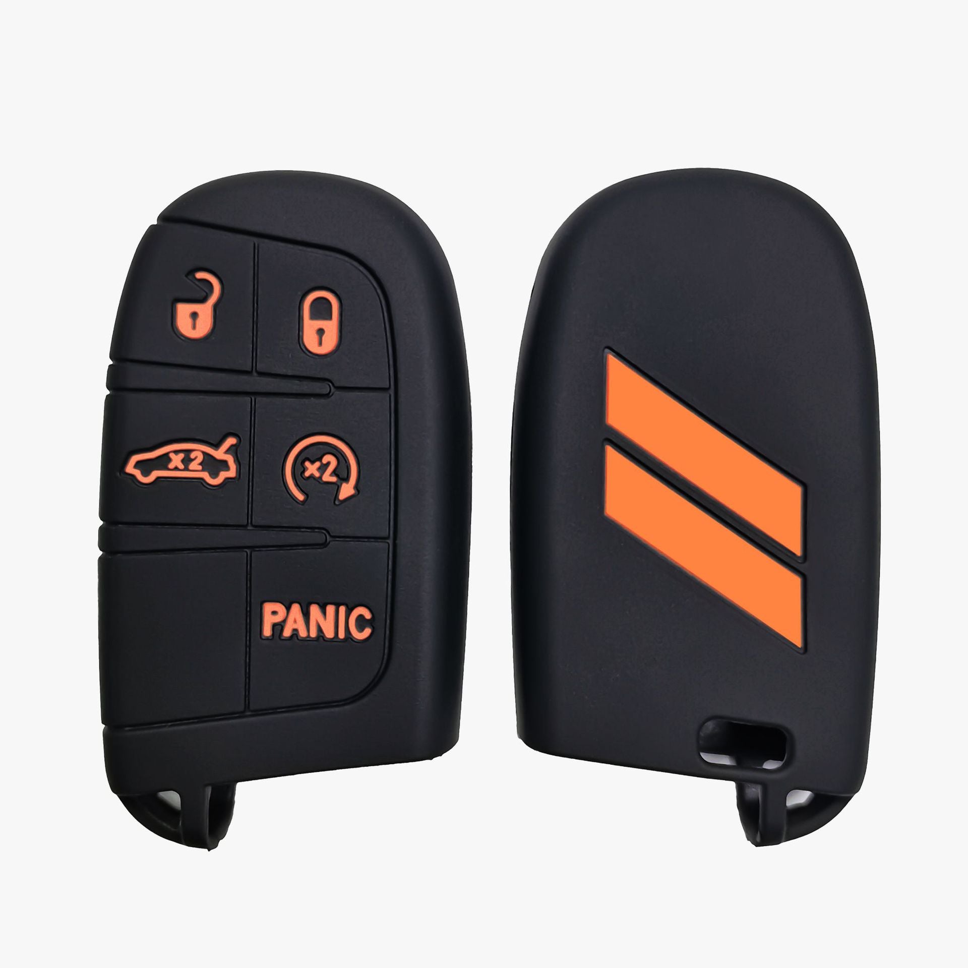 Suitable for Jeep Dodge Silicone Car Key Cover Exclusive Car Products Drop-proof Key Case Source in stock Cross-border