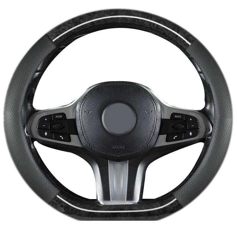 2024 new peach wood grain car steering wheel cover factory direct sales of a generation of hair