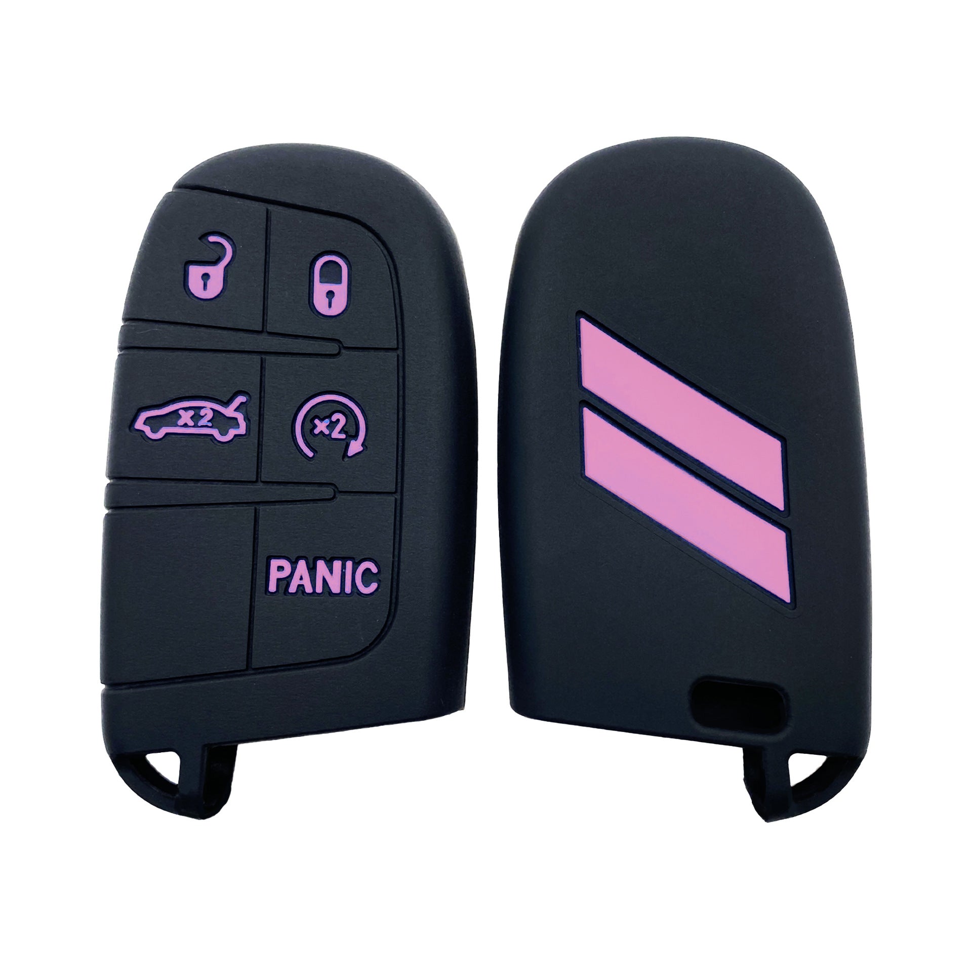 Suitable for Jeep Dodge Silicone Car Key Cover Exclusive Car Products Drop-proof Key Case Source in stock Cross-border
