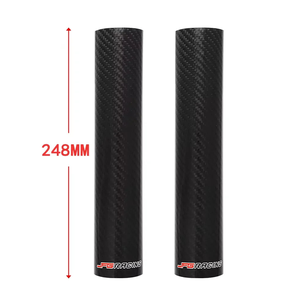 Motorcycle Carbon Fiber Front Fork Guard Wrap Cover Accessory For YAMAHA HONDA KTM EXC SX SXF XC XCF XCW 125 250 350 450 530 JFG