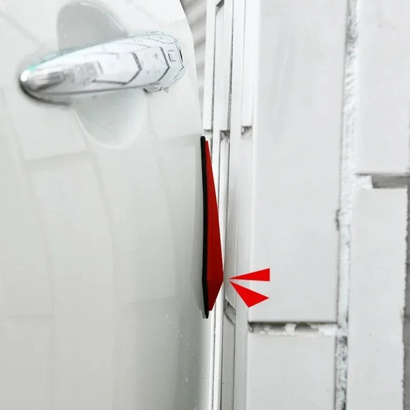 4pcs/set Car Anti-collision Protective Strips Body Door Rearview Mirror Edge Antis-scratch Protection Rubber Strip 3D Sticker Ne