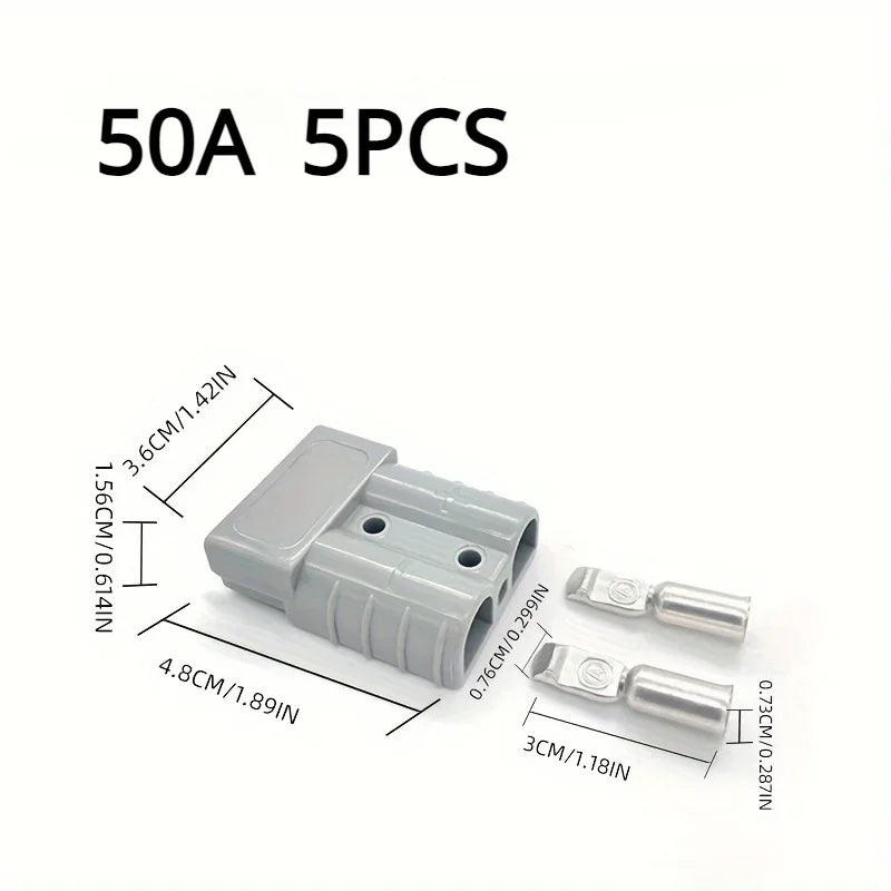 5/10pcs 50A/120A/175A/350A Battery Quick Connect Disconnect Connector 600V Towing Winch Quick Connect Wire Harness Plug