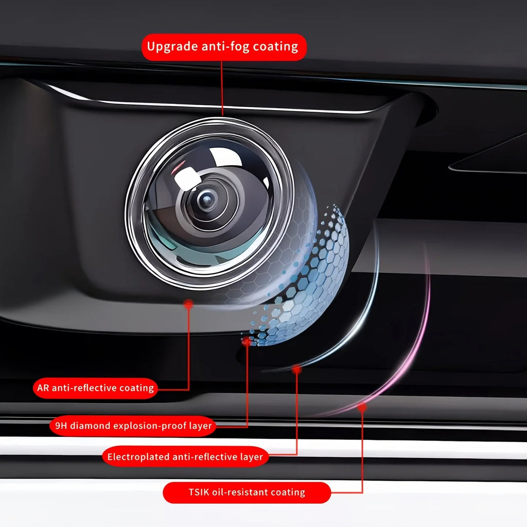 New Car 360° Panoramic Camera Lens Protective Cover Anti-Scratch Dustproof Waterproof Parking Lens Protector for Most SUV Sedan