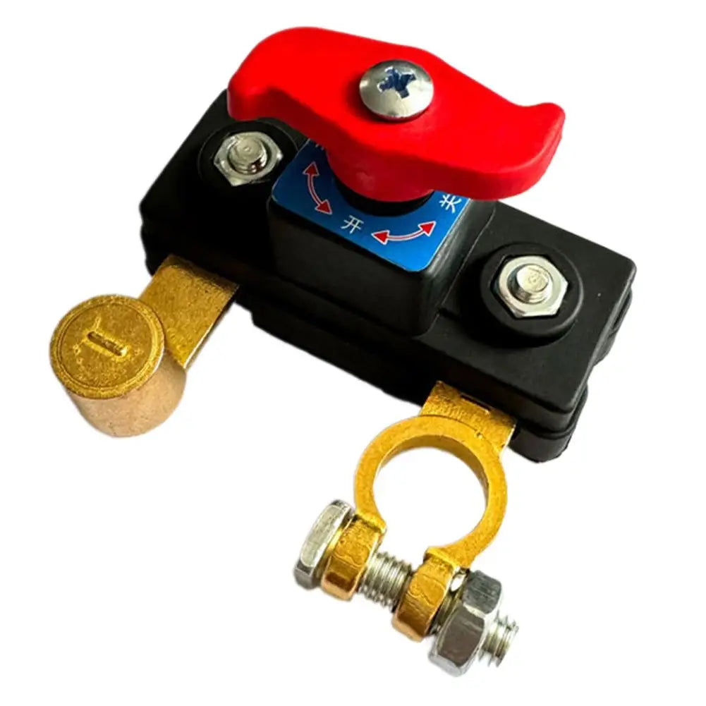 12V 24V Dual Voltage Battery Master Cut Off Switch Zinc Alloy Structure Negative Pole Disconnect for 16mm17mm Diameter Pile Head