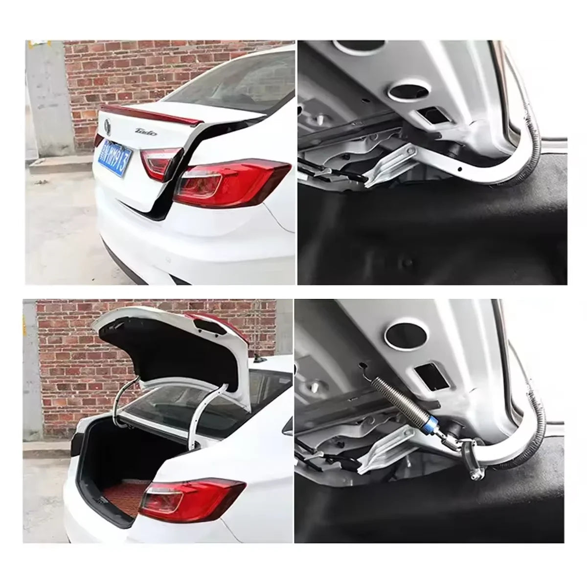 1/2pcs Trunk Spring For Car Trunk Lid Spring Metal Spring Lifting Device Cars Trunk Spring Tool Lifter Automatically Open Tool