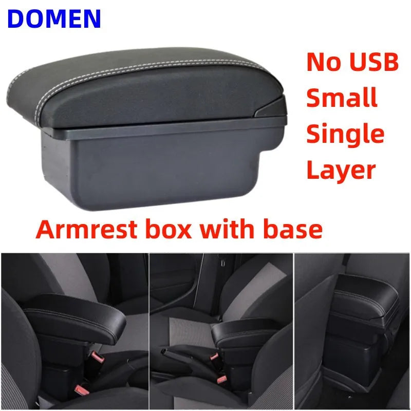 Car Armrest Box for Renault Clio 4 Captur Clio 3 III IV with Cup Holder Storage USB Ashtray Accessory
