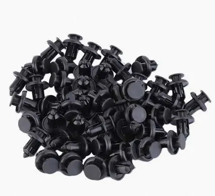 50 Pcs ABS Plastic Expansion Rivet Nut Buckle Clip Rivet Fastener Black Auto Parts Repair Tool Decoration Tool Car Accessories