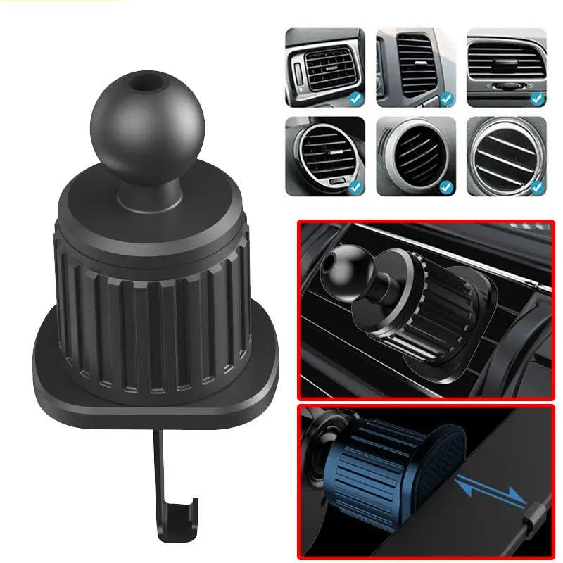 Car Phone Holder Bracket Auto Interior Air Outlet Stand Cellphone Support Base Fixing Clip - Vehicle Accessory