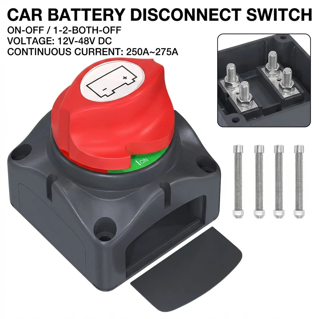 Automotive Battery Disconnection Switch Marine Connection Boat RVs Guitars Tools Equipment