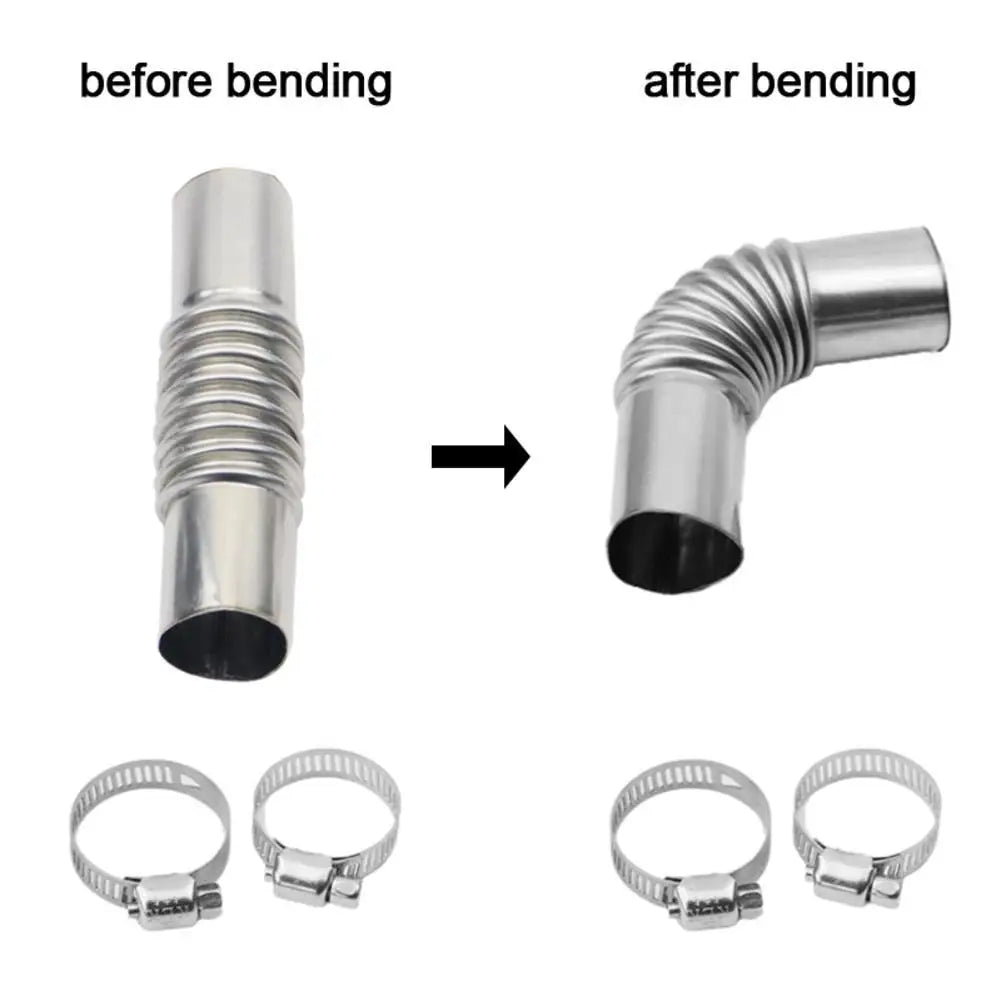 24mm Elbow Pipe Air Diesel Parking Heater Exhaust Tube Connector With Clip For Webasto Diesel Boats Heater Car Heating Parts