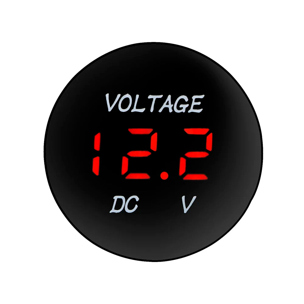 Led Display Voltage Meter Tester DC 12V-24V Mini Digital Voltmeter Ammete For Car Auto Motorcycle Boat