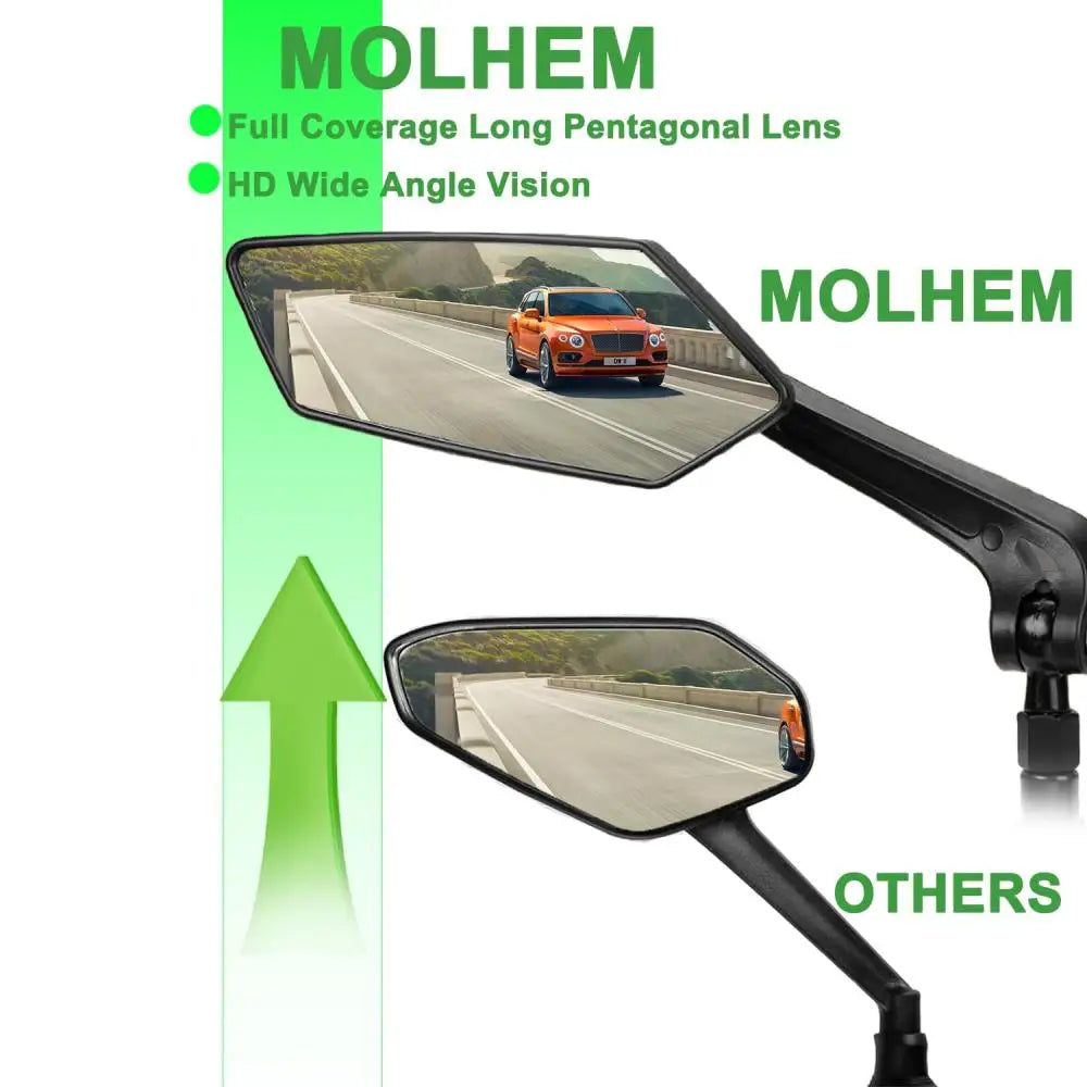 Bicycle Rearview Bike Adjustable 360° Rotate Wide Angle Mirror Road Bike Handlebar Rear View Mirrors Bicycle Accessories