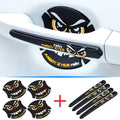 Car Door Bowl Stickers Rearview Mirror Rain Eyebrow Car Door Handle Reflective Sticker Universal Anti Scratch Protective Strip