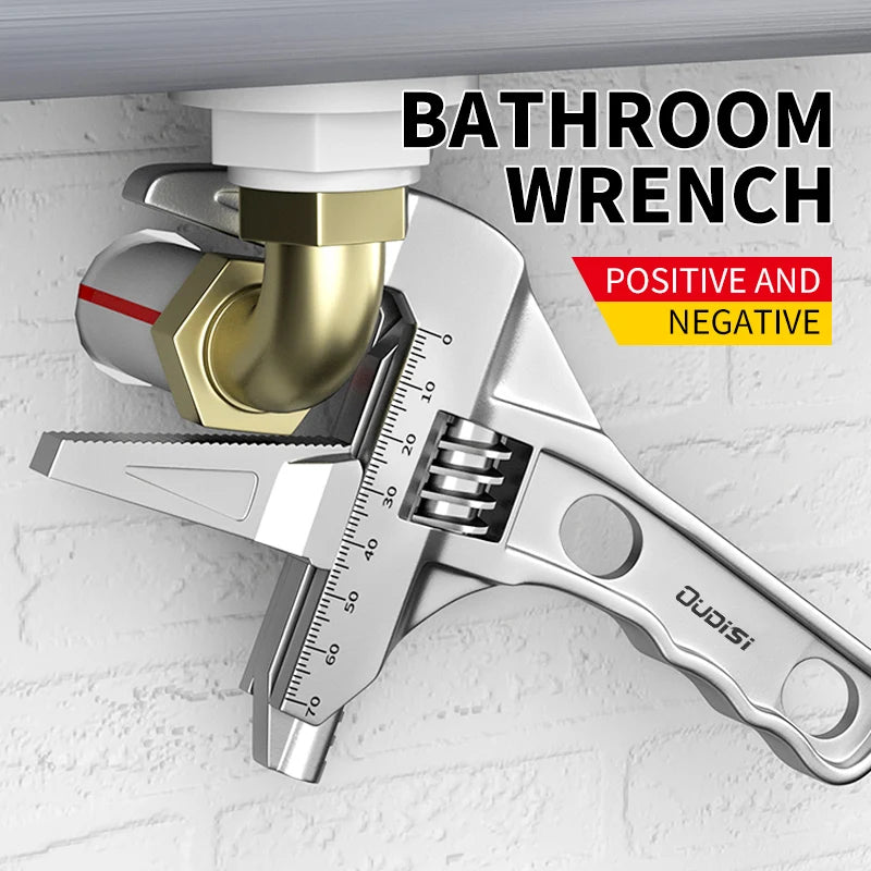 OUDISI multifunctional wrench manual tool bathroom wrench large opening adjustable wrench multifunctional wrench adjustable wren