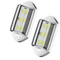 1/2/4PCS 6 LED Car License Number Plate Light For SUV Truck Trailer Van Tag Step Lamp White Bulbs Car Products License
