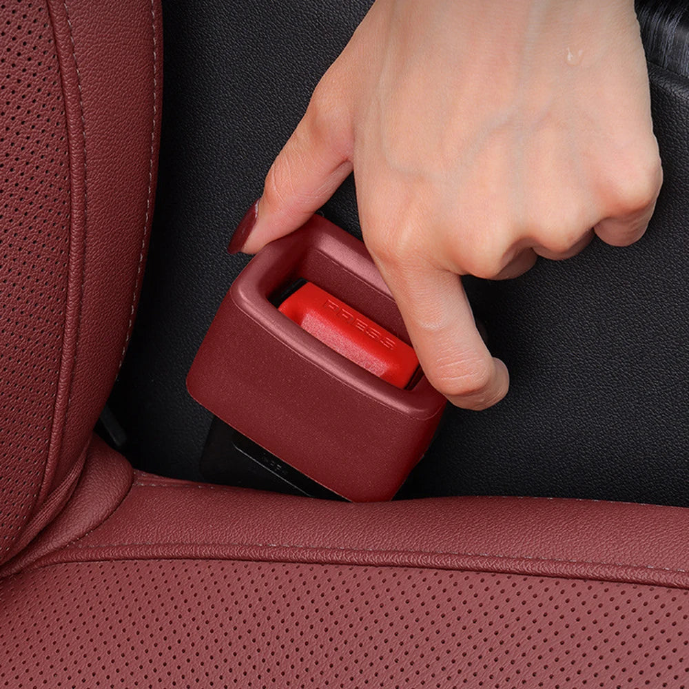 Car Seat Belt Buckle Cover Universal Car Safety Belt Anchor Socket EVA Anti-collision Protection Cover Car Interior Modification