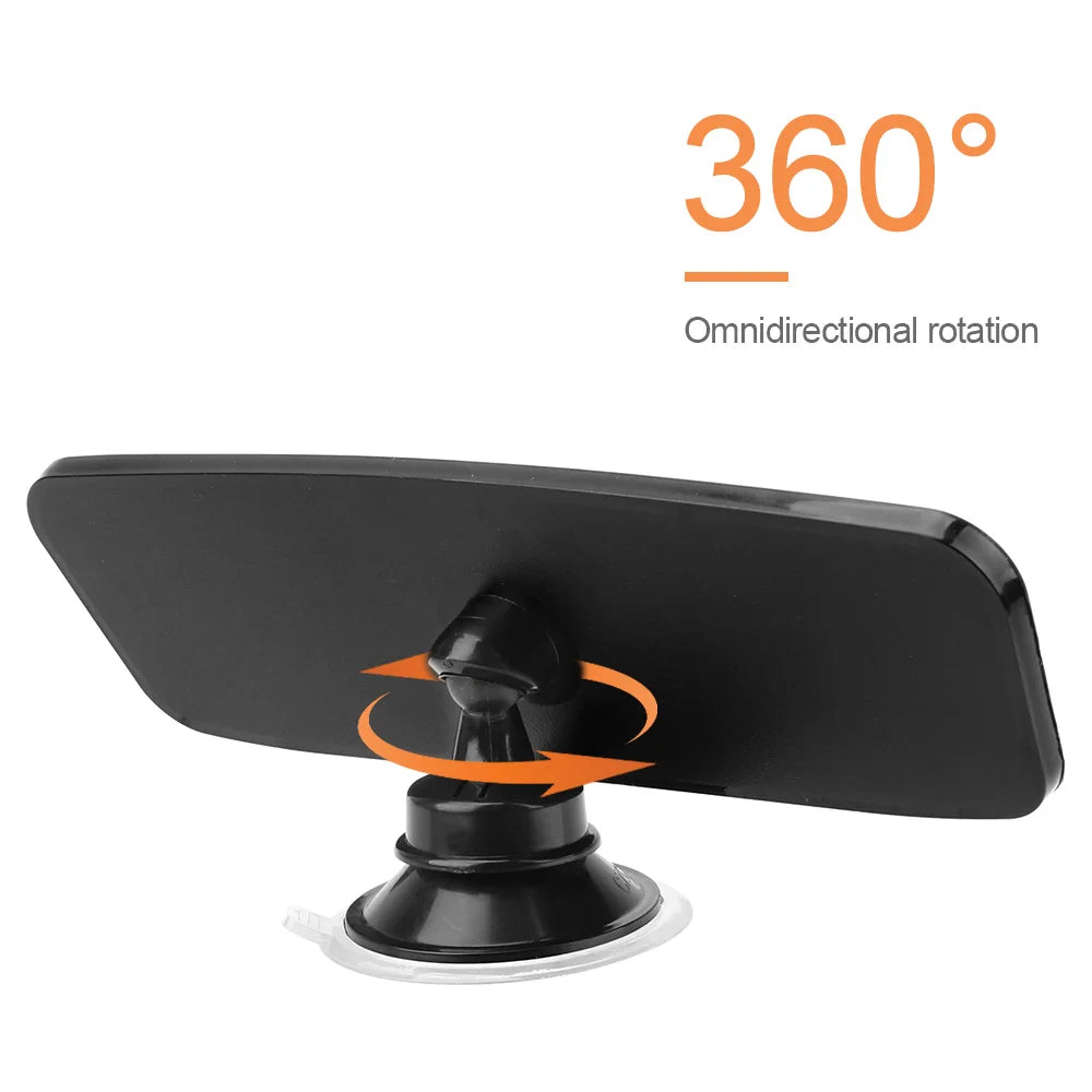 Interior Rear View Mirror 360° Rotates Car Rear Mirror Wide-angle Rearview Mirror Adjustable Suction Cup Car-styling Universal