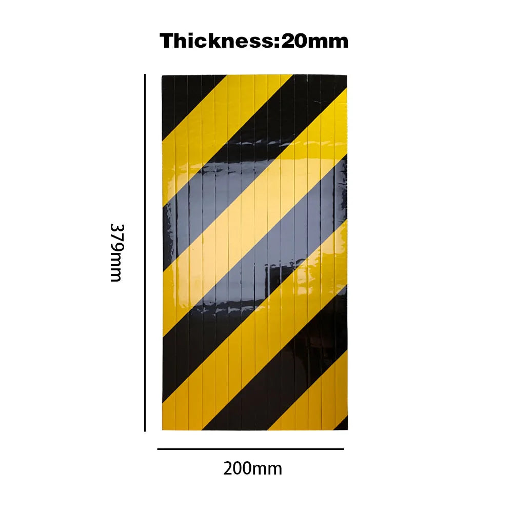 Car Foam Warning Signs Bumper Cylinder Garage Wall Protector Foam Edge Corner Cars Anti-collision Sticker Protecting Wall Corner
