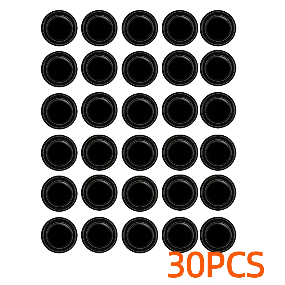 YONGRUN 10/20/30PCS Car Door Crash Pads Black Noise Reducing Self-Adhesive Silicone Pads Trunk Shock-Absorbing Silicone Pads