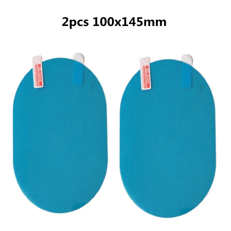 2/4/8 Pcs Car Side Rearview Mirror Waterproof Anti-Fog Film Side Window Glass Film Can Protect Your Vision Driving On Rainy Days