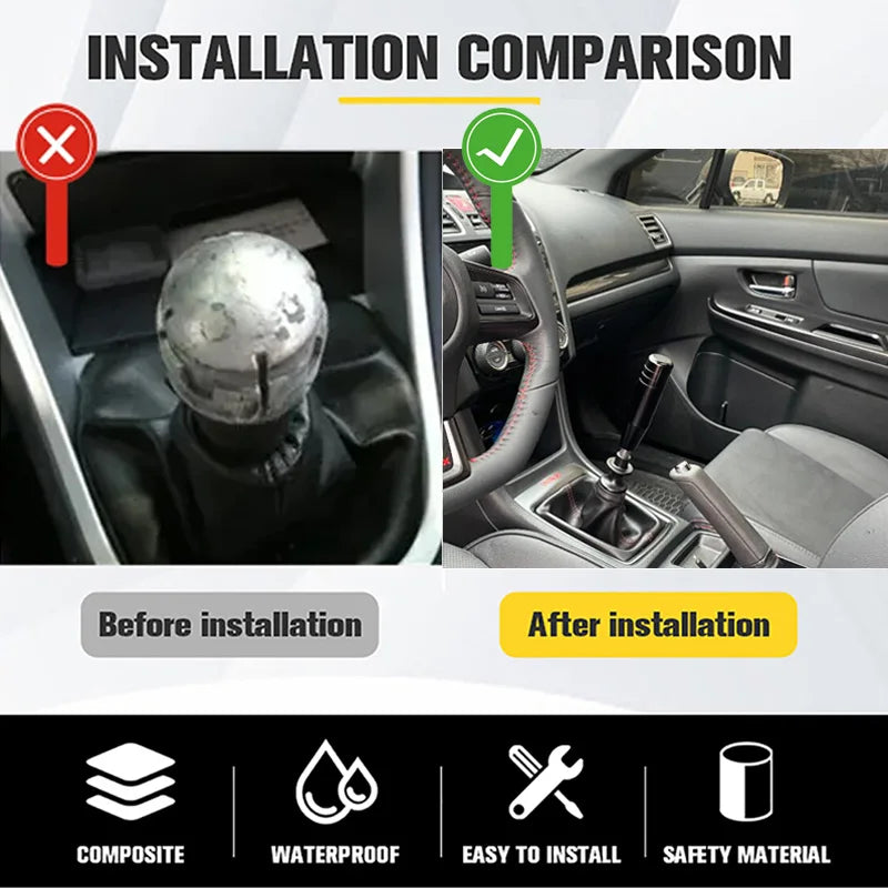 Car Universal 13cm Aluminum Gear Shift Knob MT Gear Stick Lever Shifter Knob Handle Extended JDM Gear Shifter Gear Head Knob