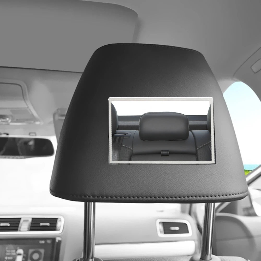 Portable Car Makeup Mirror Universal Car Interior Mirror Auto Sun-Shading Visor HD Mirrors Car-styling Stainless Steel