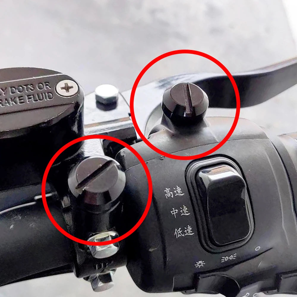 2Pcs M10 Anti-Rust Motorcycle CNC Aluminum Rear view Mirror Hole Plugs Screws Rearview Mirror Holder Motorcycle Accessories