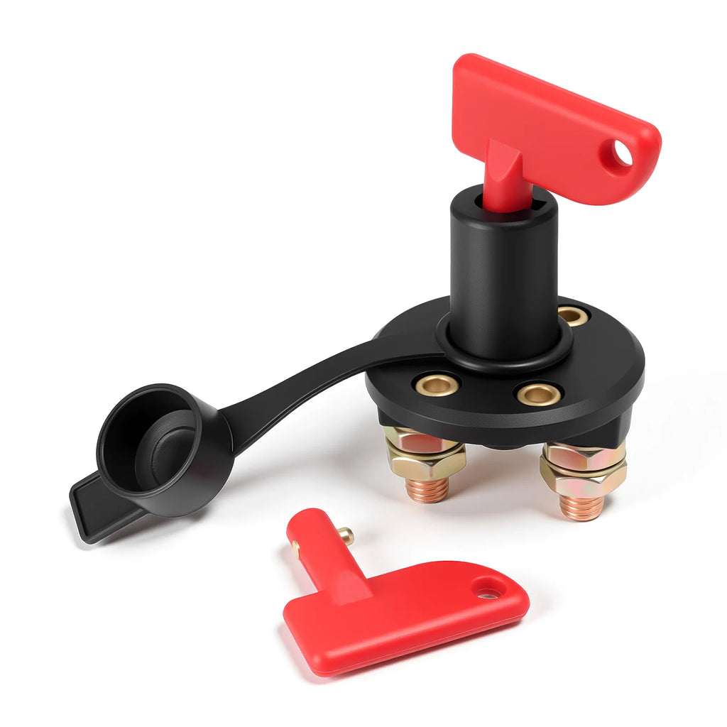 DC 12V-24V Vehicle Switch Car Battery Disconnect  Auto Car Truck Boat Battery Isolator Disconnect Cut Off Switch with Removable