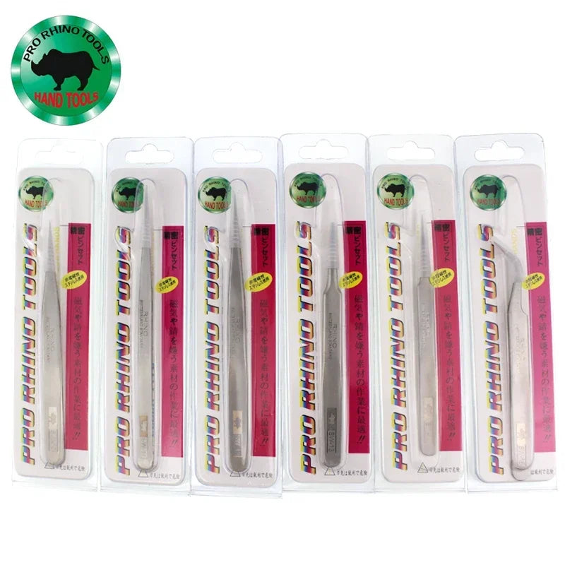 Durable RHINO RH Japanese Tweezers Sharp Hard High Precision for Small Objects Watch Phone Repair