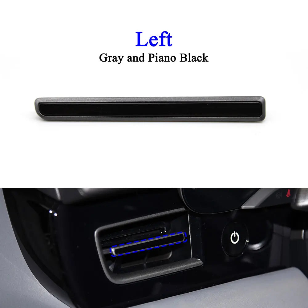 Car Accessories Front Air Ventilation Left Right Middle AC Air Vent Grille Outlet Trim Strip  For Porsche Taycan 9J1 2019-2024