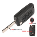 jingyuqin Car Key Case Shell For Peugeot 307 407 308 607 For Citroen C2 C3 C4 C5 C6 C8 XSARA PICA CE523 HU83 CE536 VA2