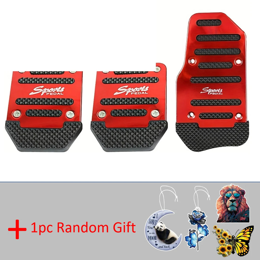 1set Car Pedal Protection Cover Car Brake Accelerator Pedal Manual Gear Pedal For Car Universal Pedal